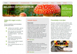 Snapshot nieuwe website Antigifcentum